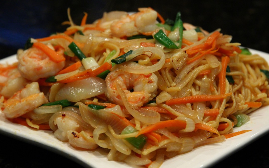 Stir-Fried Noodles with Shrimp