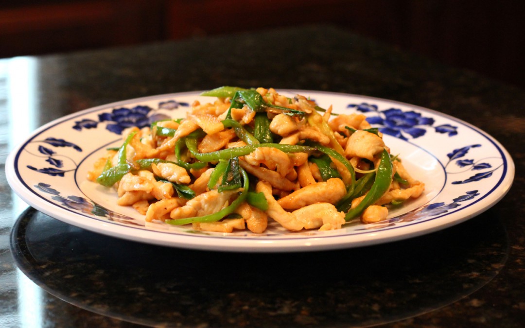 Chicken and Green Peppers Stir Fry